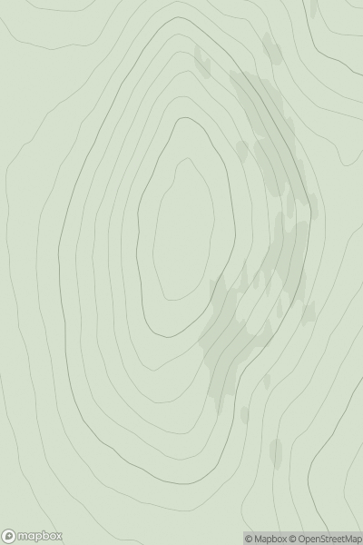 Thumbnail image for Beinn Mhor [Inverness to Strathspey] showing contour plot for surrounding peak